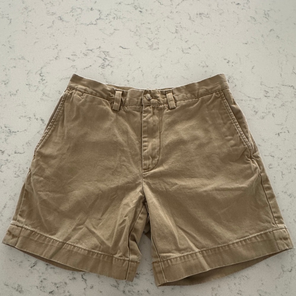 Polo Ralph Lauren Chino Shorts Mens 29 Khaki Tan Classic Fit 6 Inch Inseam Twill